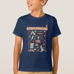 T-shirt Cadeau de camping d'animaux australiens Outback Ca