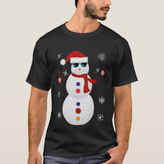 T-shirt Cadeau de casquette de Père Noël de bonhomme de