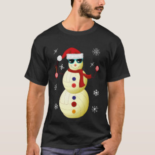 T-shirt Cadeau de casquette de Père Noël de bonhomme de