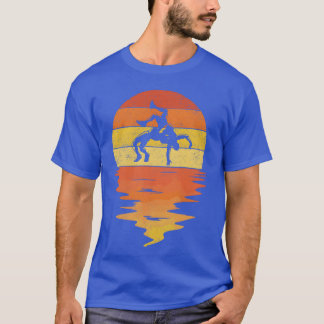 T-shirt cadeau de catch rétro coucher de soleil 70s vintag