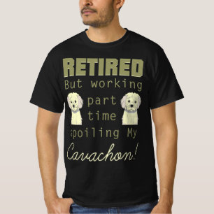 T-shirt Cadeau de Cavachon à la retraite