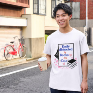 T-shirt Cadeau de chat - Lecture et chats Art