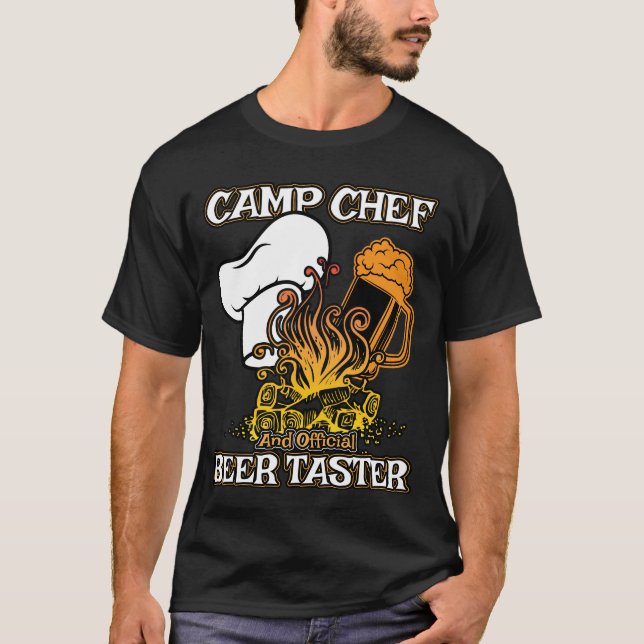 T-shirt Cadeau de chef de camp pour des cuisiniers de (Devant)