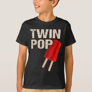 T-shirt Cadeau de chemise Pop pour grand-papa jumeaux papa