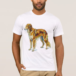 T-shirt Cadeau de chien Saluki de couleur vibrante et colo