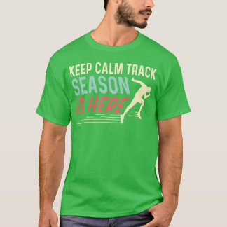 T-shirt Cadeau de coach de sport de saison de piste fille 