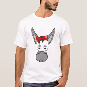 T-shirt Cadeau de costume d'Halloween d'âne floral animal