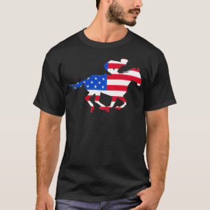 T-shirt Cadeau De Course cool Pour Hommes Femmes USA Eques