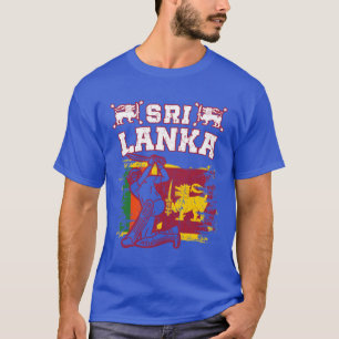 T-shirt Cadeau de cricket Sri Lanka, coup de pinceau du dr