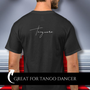 T-shirt Cadeau de danseur de Tango argentin noir Tanguero