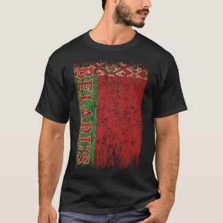 T-shirt Cadeau de drapeau de Biélorussie Femmes Hommes Enf