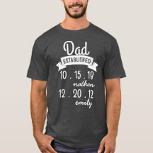 Cadeau de Fête des pères papa-chemise personnalisé