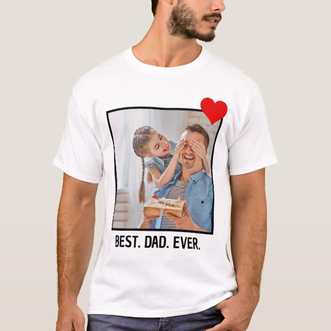 T-shirt Cadeau de Fête des pères personnalisée Meilleur pa (Devant)