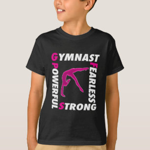 T-shirt Cadeau de force de puissance de gymnaste de fille