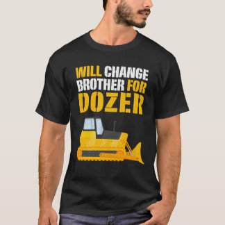 T-shirt cadeau de garçon d'anniversaire de bouteur