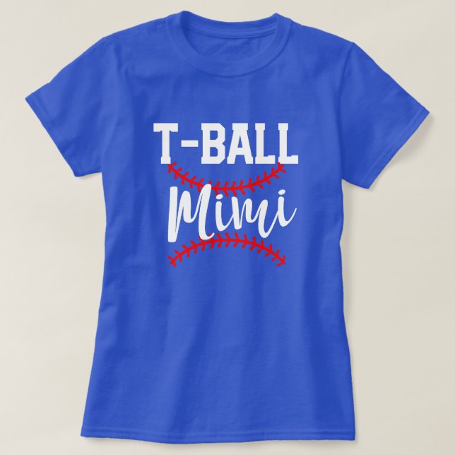 T-shirt Cadeau de jeu de grand-maman du base-ball des (Design devant)