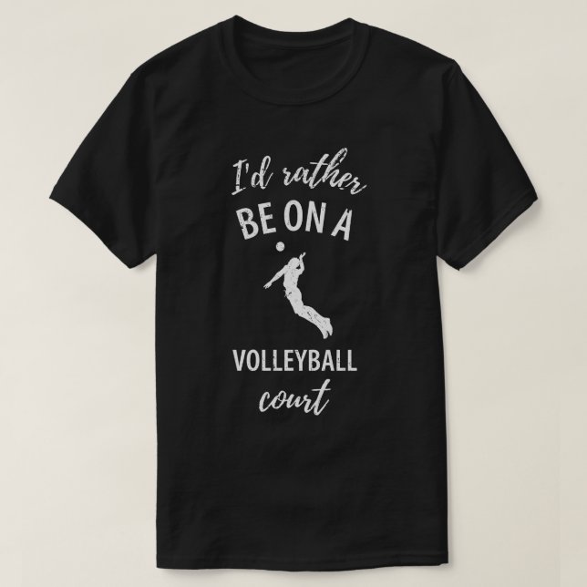 T-shirt Cadeau de jeu d'équipe de sport de volleyball 6 (Design devant)