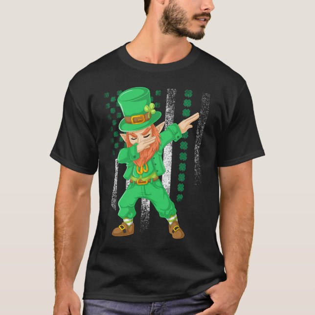 T-shirt cadeau de Jour de la Saint Patrick leprechaun (Devant)