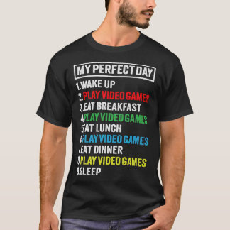 T-shirt Cadeau de Jour Parfait pour les garçons Ados Jeux