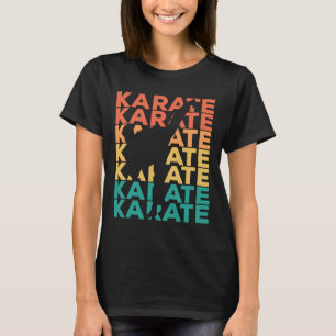 T-shirt Cadeau De Karaté Vintage Rétro Pour Karateka