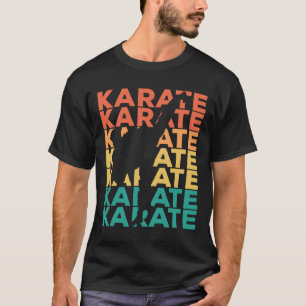 T-shirt Cadeau De Karaté Vintage Rétro Pour Karateka