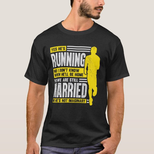 T-shirt Cadeau de la femme du coureur du marathon (Devant)