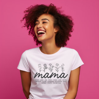 T-shirt Cadeau de la fête des mères verset biblique Mama F