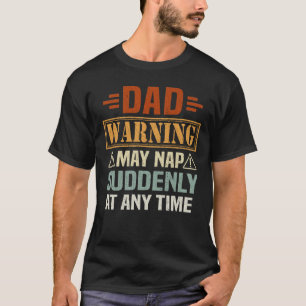T-shirt Cadeau de la fête des pères Avertissement Papa Peu
