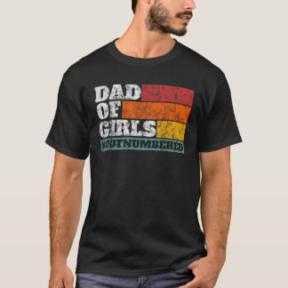 T-shirt Cadeau de la Fête des Pères des Filles Papa des Fi