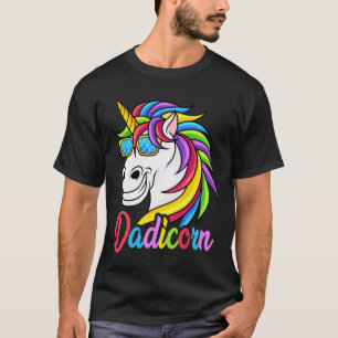 T-shirt Cadeau de la fête des pères Papa Licorne Drôle