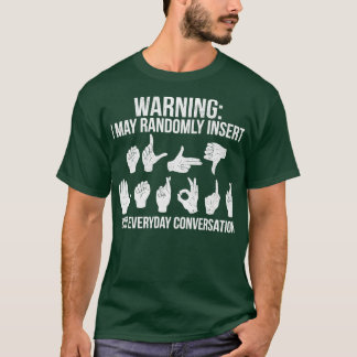 T-shirt Cadeau de la langue des signes