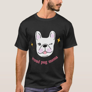 T-shirt Cadeau de la Saint-Patrick Lucky Pug Mama
