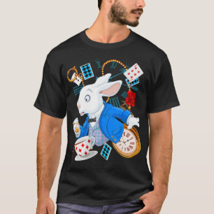 T-shirt Cadeau de lapin Alice Au Pays Des Merveilles - La