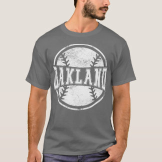 T-shirt Cadeau de l'équipe de baseball vintage d'Oakland