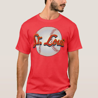 T-shirt Cadeau de l'équipe Vintage de baseball de St Louis