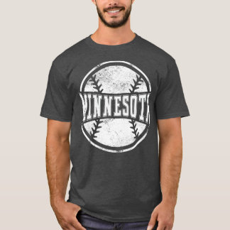 T-shirt Cadeau de l'équipe vintage de baseball du Minnesot