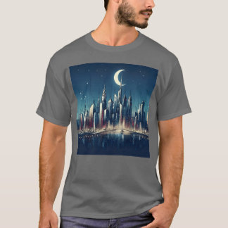 T-shirt cadeau de Lune de ville