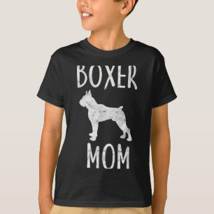 T-shirt Cadeau de maman Boxer vintage propriétaire de chie