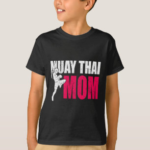 T-shirt Cadeau de maman de Muay Thai Femmes Boxe Kickboxin