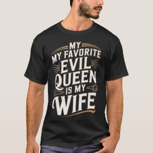 T-shirt Cadeau de mariage humoristique pour mari - Reine é