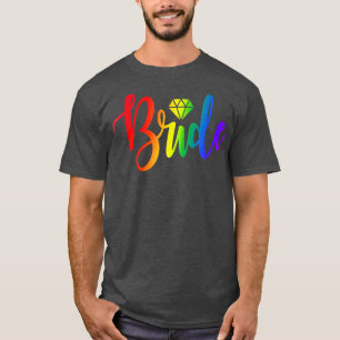 T-shirt Cadeau de mariage LGBT Fière mariée lesbienne Gay