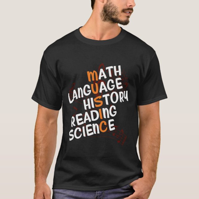 T-shirt Cadeau de musicien de professeur de musique (Devant)