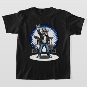 T-shirt Cadeau de musique d'animal drôle Danseur de rock