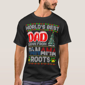 T-shirt Cadeau de Noël Papa Élevé au Panama