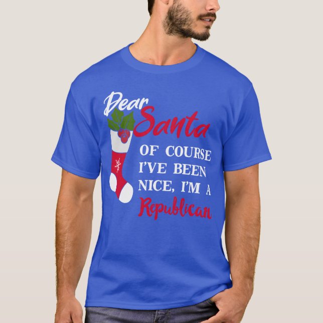 T-shirt cadeau de Noël républicain (Devant)