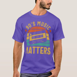 T-shirt Cadeau de nostalgie de musique des années 90 Old S