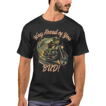 Cadeau de papa grenouille motard à moto Badass