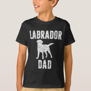 T-shirt Cadeau de papa Labrador vintage pour papa chien La
