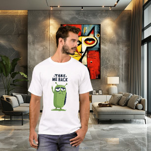 T-shirt Cadeau de personnage d'alien grincheux drôle Repre