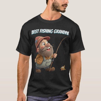 T-shirt Cadeau de personnage de dessin animé de grand-père